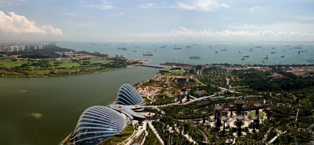 Gardens by the Bay from afar. Gardens by the bay price. Gardens by the bay opening hours